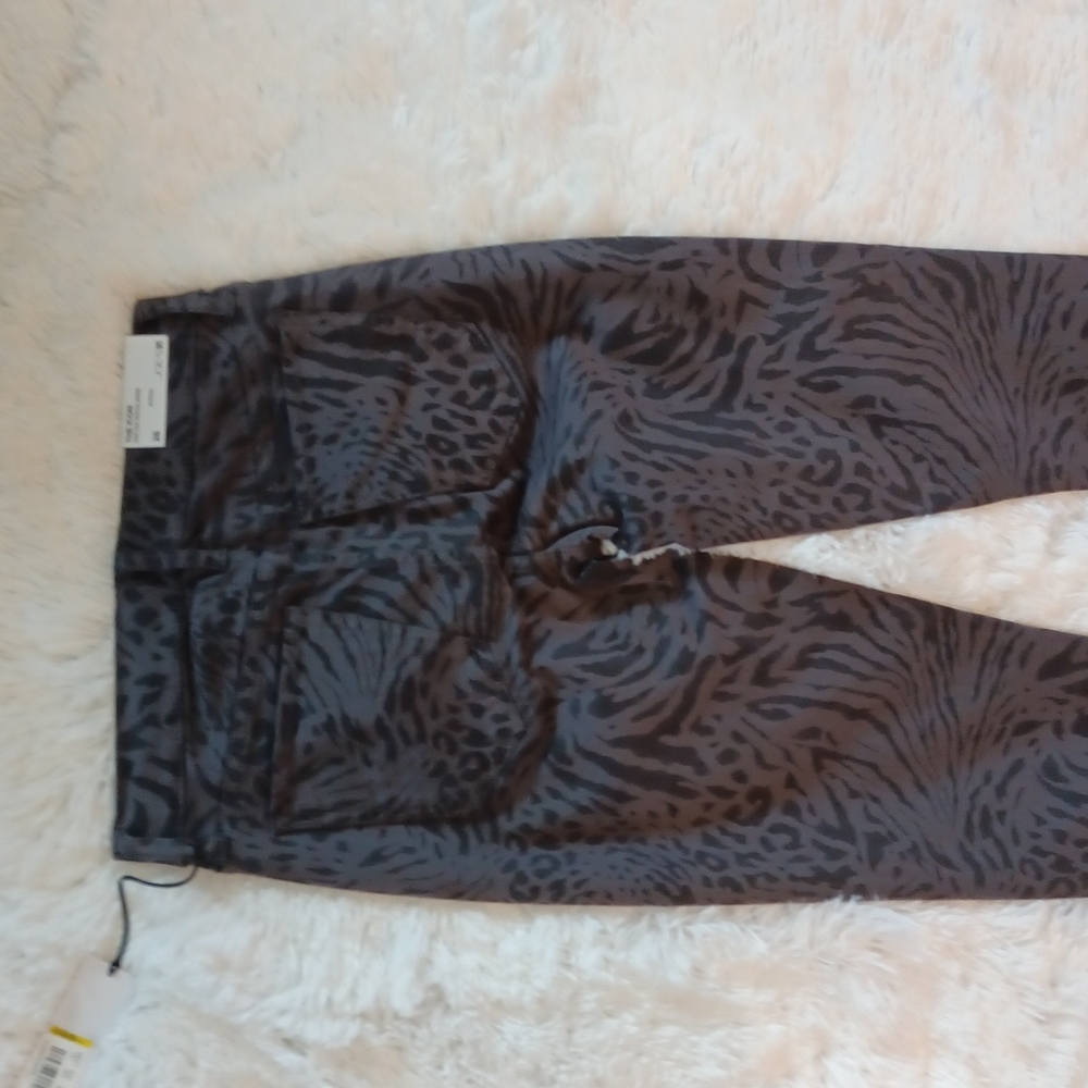 NWT Joe's Jean's The Icon Gray Animal Print Ankle Mid Rise Skinny Jeans … - Picture 11 of 15